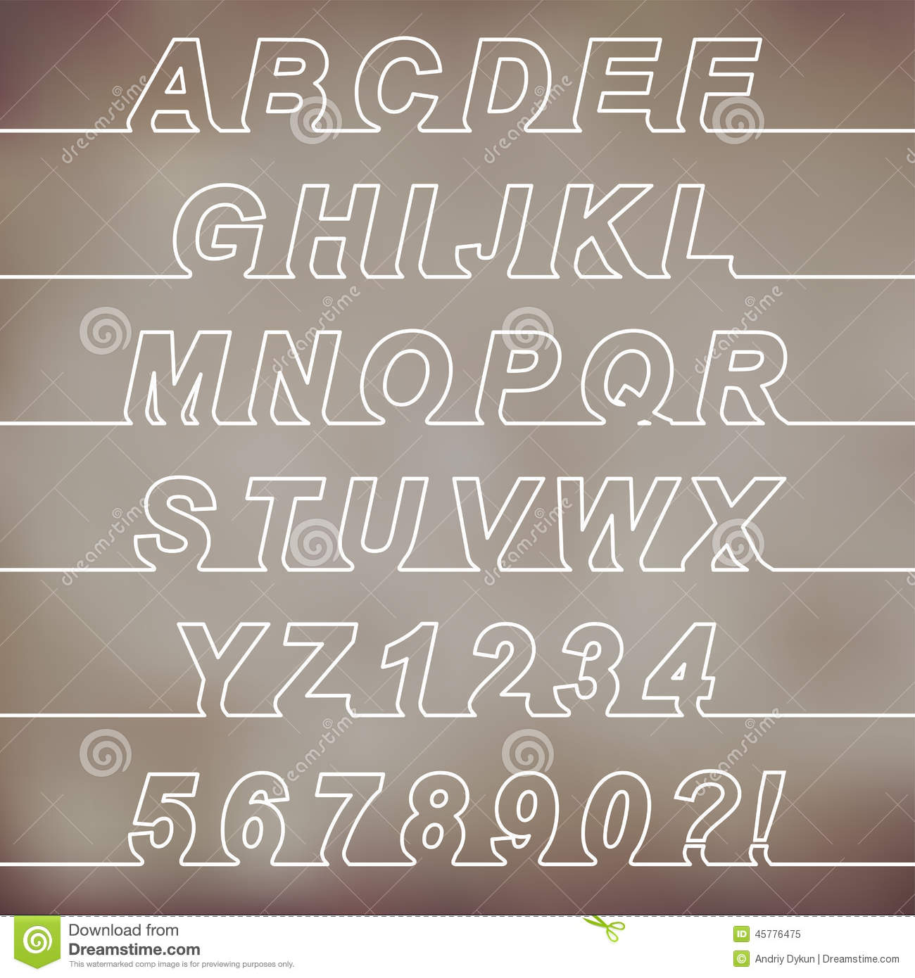 one line font